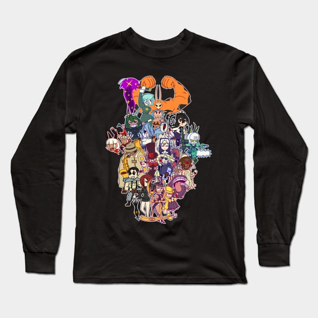 skullgirls encore cast Long Sleeve T-Shirt by SuperPixelDude